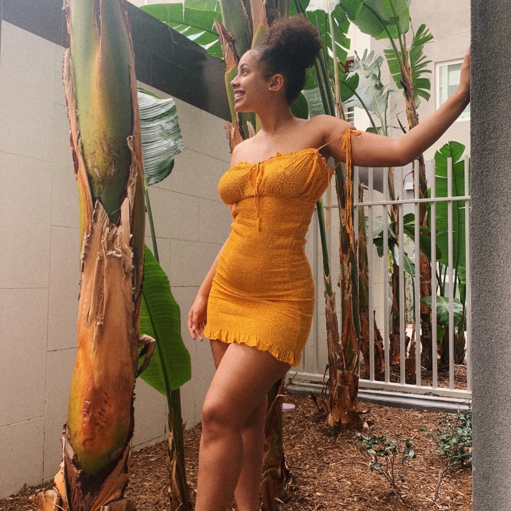Yellow Mini Sundress